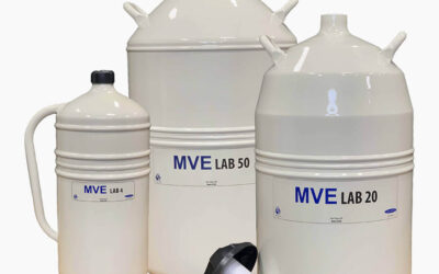 MVE Lab Series Cryogenic Liquid Dewars Used in Laboratories and Medical Facilities Worldwide to Store Liquid Nitrogen